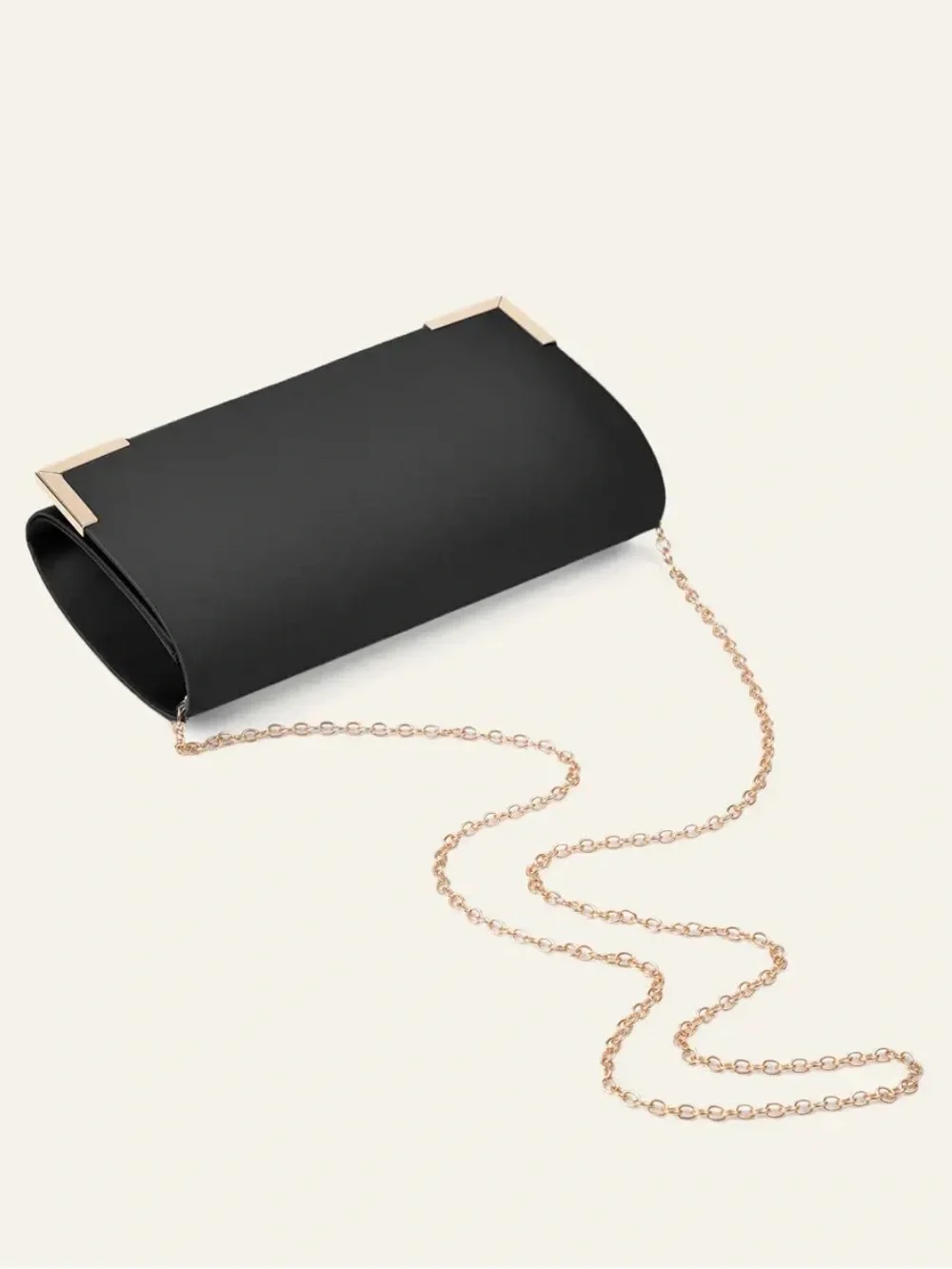 Matte Satin Envelope Clutch - Black NWOT